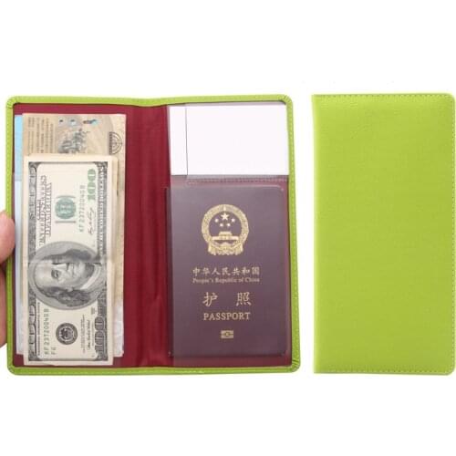 Zoukane 10.7 * 21cm Solid color lengthen popular fluorescent green color jelly Passport Cover Case Travel Accessories ZSPC59