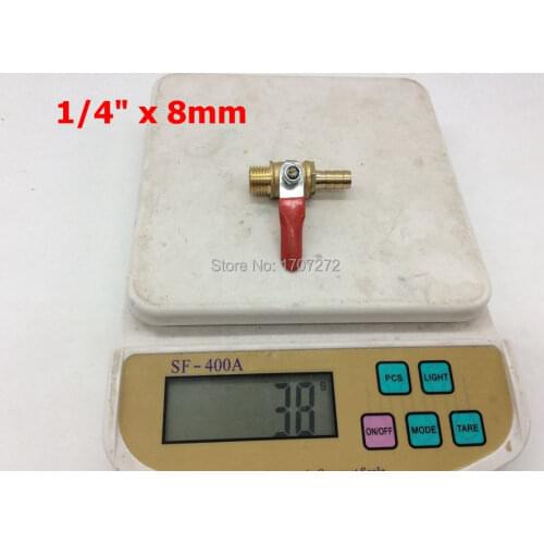Hot sale 1/4" maleX8mm ball valve ,brass ball valve ,copper valve, copper fitting, pneumatic valve