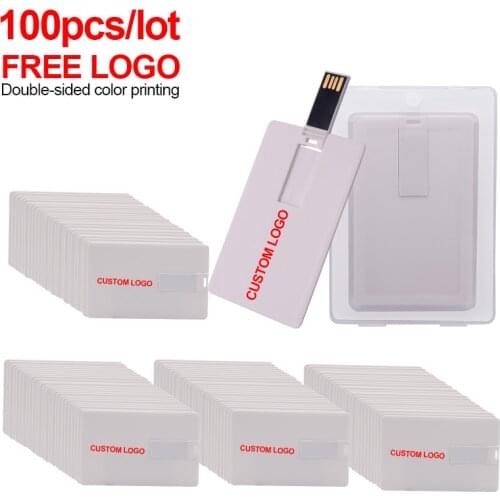 100pcs/lot USB Flash Drive Pendrive Memoria Stick Wedding Souvenir Gift Pen Drive Customize Logo USB 2.0 4GB 8GB 16GB 32GB 64GB