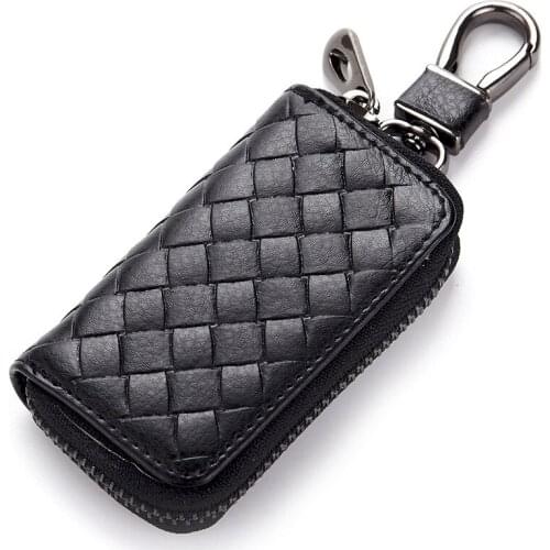 20PCS / LOT Handmade Knitting Genuine Leather Key Wallet Car Key Bag Keys Organizer