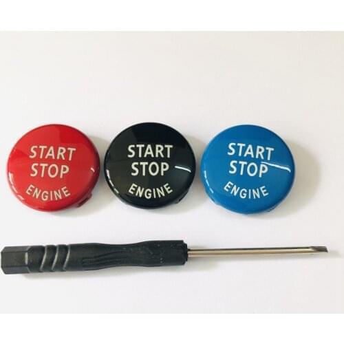 20X Car Engine START Button Replace Cover STOP Switch Accessories Decor for BMW X1 X5 X6 E71 Z4 E89 3 5 Series E90 E91 E60 E87