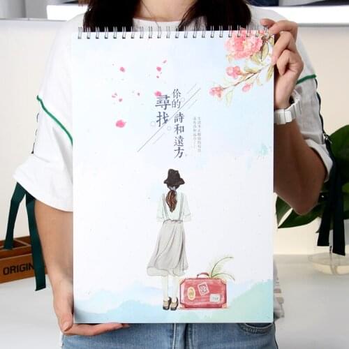 29*42cm Vintage Graffiti A3 Sketch Book Drawing Papers Art Painting Template Sketchbook Students Stationery Gift Art supplies