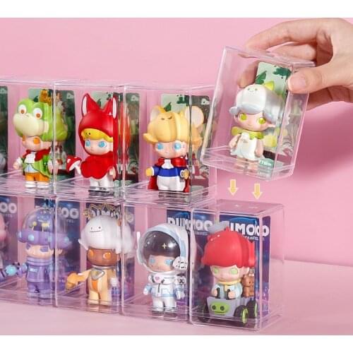 Acrylic Toys Storage Box Transparent Display Rack For Blind Boxes Dust-proof Organizer For Cartoon Dolls Household Storage Box