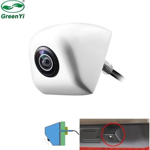 GreenYi Upside Down Install White AHD 1080P 170° Fisheye Lens Car Reverse Backup Rear View Camera Vehicle Parking Camera