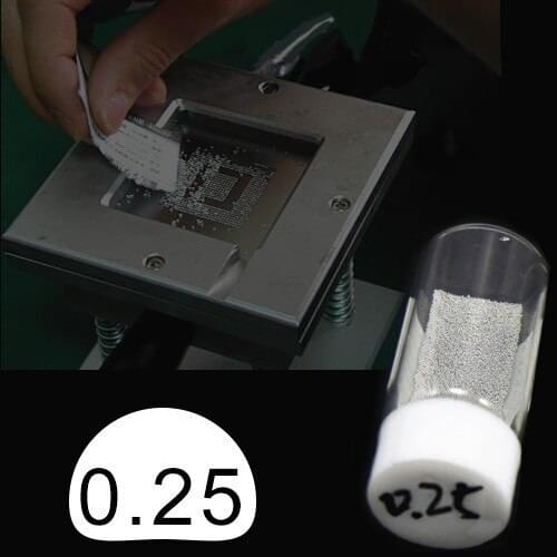 Free shipping 0.25mm 25k lead solder balls for BGA stencil reballing
