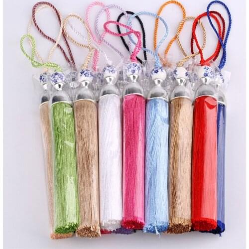 15PCS/pack Deluxe Tassels Euro Style Curtain Valance Accessories Viscose Table Runner Tassel Drops 24 cm Length Big Tassels