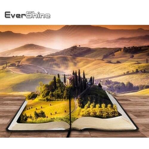 Evershine 5D DIY Diamond Painting Mountain Full Square Diamond Embroidery Landscape Rhinestones Pictures Home Decoration