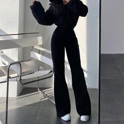 HOLYGAGA Women's Flared Trousers