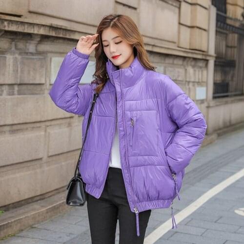 ISENMAL Women Winter Coat Autumn Parkas Fashion Short Coat Women Loose Cotton Padded Jacket Female Outwear