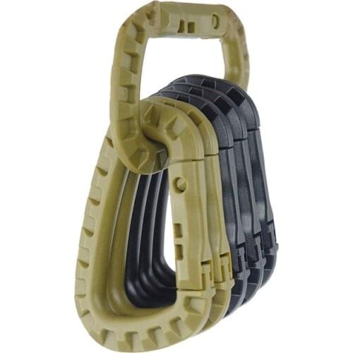 Attach quickdraw Shackle Carabiner Clip Molle Webbing Backpack Buckle Snap Lock Grimlock Camp Hike Mountain climb Outdoor