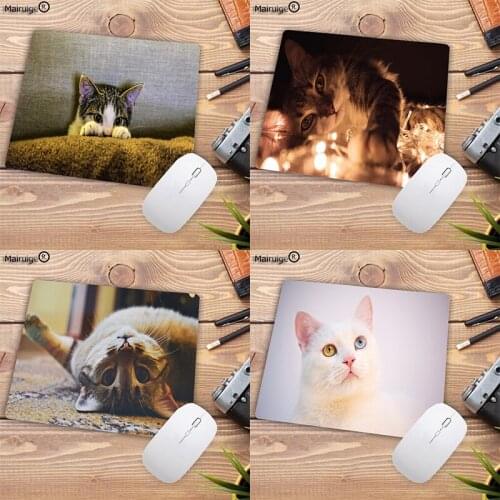 Mairuige Cat Kawaii Best-selling Desktop Computer Notebook 22X18CM Customizable Small Rubber Desk Waterproof Non-slip Mouse Pad