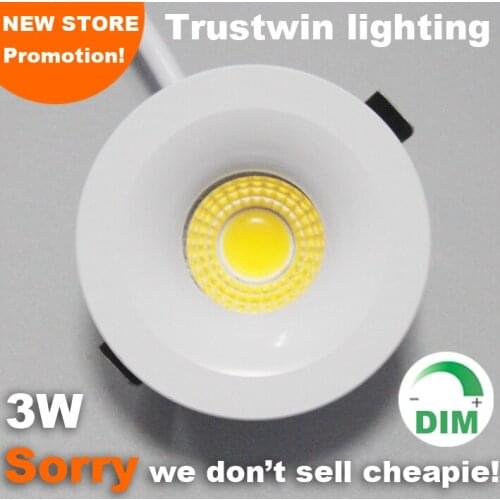 10 pieces 3W 110V 220V foyer living micro small ceiling white miniature spot dimmable mini COB LED downlight 3W down light