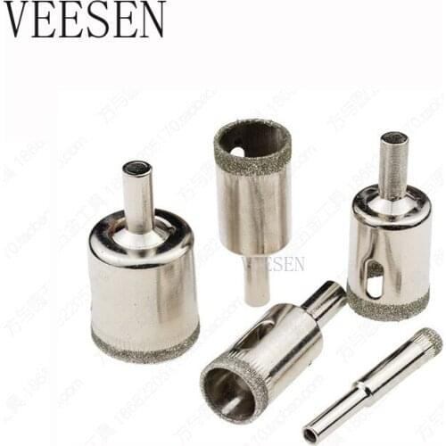 10 Pcs 6-32mm Diamond Drill Bit Set Use for Glass Tile Marble Granite Core Hole Saw Drill Bits Electric drilling tool