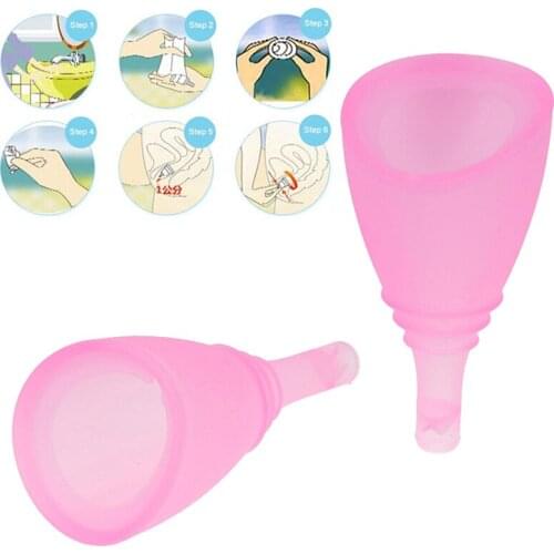 New Reusable Menstrual Cup Medical Grade Silicone Feminine Hygiene Copa Menstrual Lady Women Period Cup Silicone Menstrual Cup