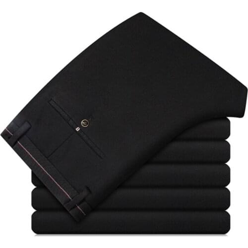 Autumn Winter New Mens Business Casual Suit Slim Fit Warm Trousers Clothing Pantalon Spodnie Robocze Meskie Japanese Work Pants