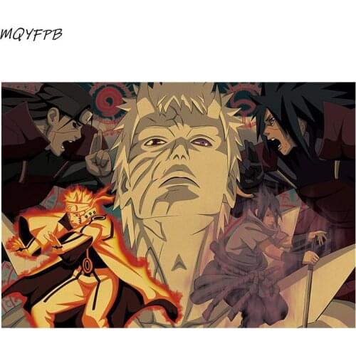 Japanese Animation Kraft Paper Poster Home Bedroom Wall Decoration Painting Core 50.5x35cm
