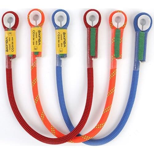 22kN Outdoor Oxtail Rope Pull Rope Downhill Protector Lanyard Safety Belt Rock Climbing Equipment