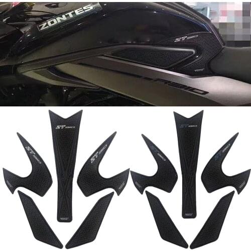 Tank Rubber Sticker Protector Sheath Knee Tank pad Grip Decal For ZONTES ZT310R ZT310T 310R 310T