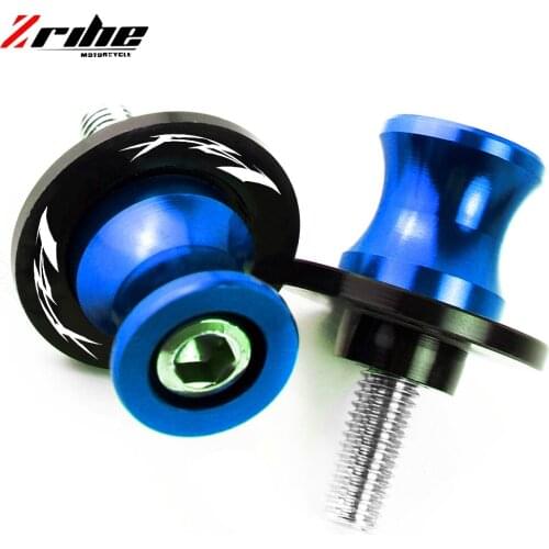 6MM Motorcycle Accessories CNC Swingarm Sliders Spools Stand Screws For Yamaha FZ1 FAZER 2001-2015 2014 2013 2012 2011 2010 2009