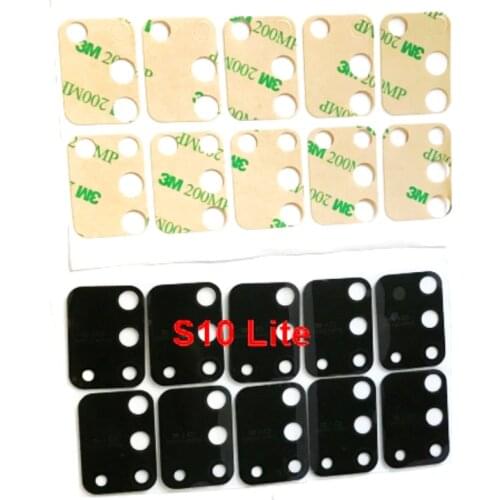 50Pcs Back Rear Camera Glass Lens For Samsung Galaxy S8 S9 S20 Plus S10E S10 Lite Note 9 8 10 20 Ultra With Sticker