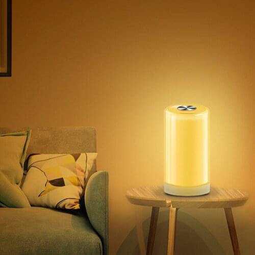 Wake-Up Light Sunrise Simulation Alarm Clock Nature Night Lamp Contact Control Sunrise Colorful Light Adjustable Lightness Light