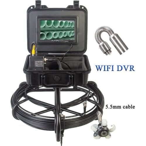 Wifi Drain Sewer Video Camera WP7600 DVR Recording Endoscope IP68 Waterproof Pipe Camera Night Vision System Large Battery