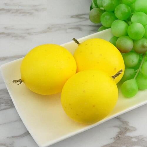 050 Simulation of yellow passion fruit fake golden fruit passion fruit passion fruit model decoration decoration shooting props