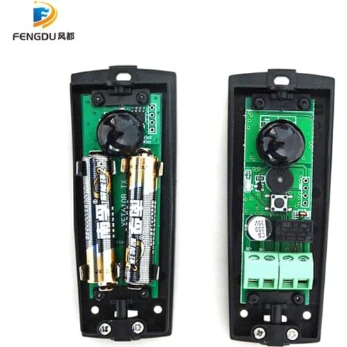 12-24V AC/DC Photocell infrared sensor detector for Automatic gate with 2*AAA battery