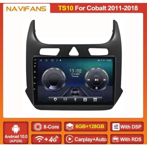 9inch 6G+128G Android 11 Car Radio GPS Multimedia For Chevrolet COBALT 2011-2018 Stereo Receiver WIFI BT 5.0 4G LTE DSP