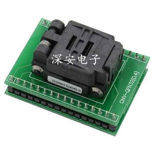 Free shipping new programming socket 32QN40TS24040-D QFN32 turn to DIP32 test holeder CNV-QFN32 4*4MM PITCH:0.4MM)