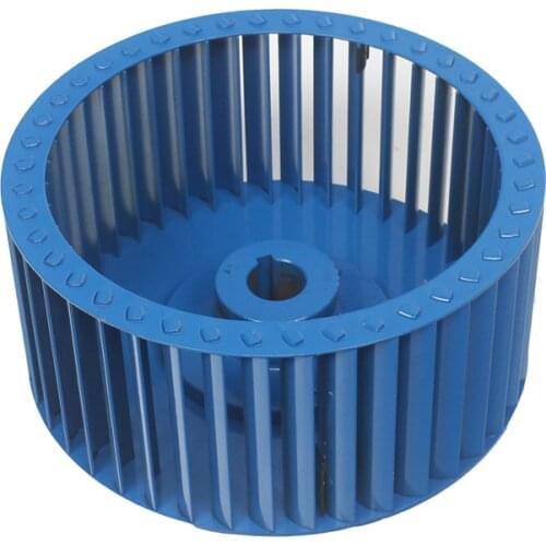 Large air flow 285mm diameter 124mm height 28mm shaft cast iron multivane impeller wheel centrifgual fan blower impeller