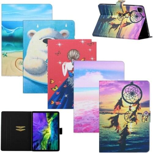 Girl Printed Case For iPad Pro 11 2020 Cover Ultra Slim PU Leather Smart Magnetic Flip tablet cover for iPad Pro 2020 case 11