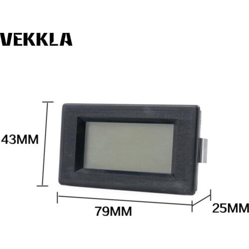 DC4-30V Digital Voltmeter Ammeter Tester Gauge Led independent power supply Blue LCD Display Two Wires Car G4