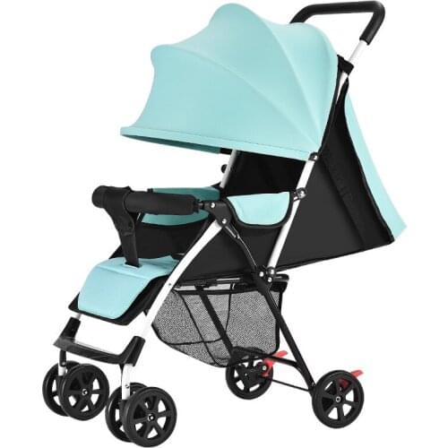 Baby Stroller Childrens Super Portable Easy Folding Baby Stroller In Winter and Summer Baby BB Four Wheeled Umbrella Car