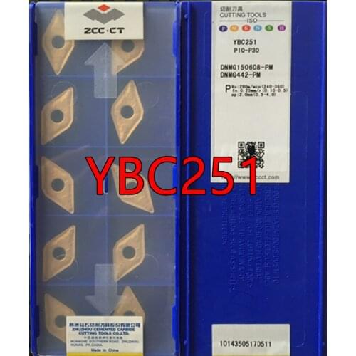 DNMG150404 DNMG150408 DNMG150604 DNMG150608 -PM YBC251 YBC252 Carbide insert Processing: Alloy steel etc