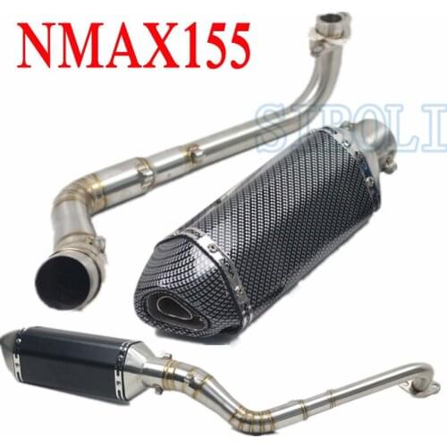 For YAMAHA NMAX 155 N-MAX155 NMAX 125 N-MAX125 2015 2016 2017 Motorcycle Exhaust muffler Full System Modified Middle Link Pipe