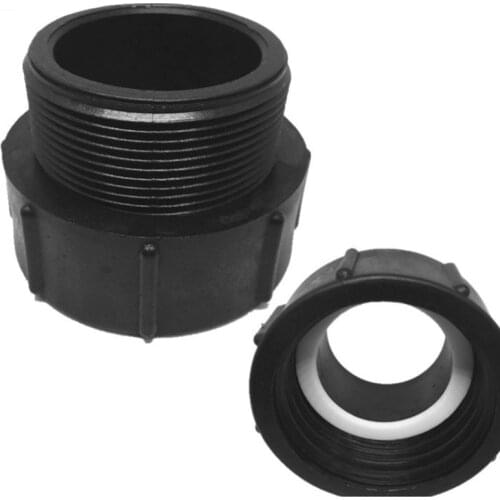 IBC Tote Tank Valve Adapter 275 330 Tank Valve Connector Gallon 2Inch Coarse Thread NPT Male Pipe Fine Thread Valve Adapter Part