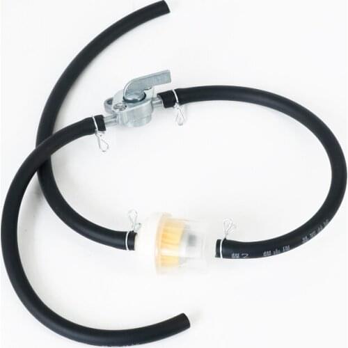 6mm Motorcycle Petrol Fuel Tap Valves On/Off Switch + Oil tube+Oil filter Inline Petcock Pit Dirt Bike ATV UTV Scooter