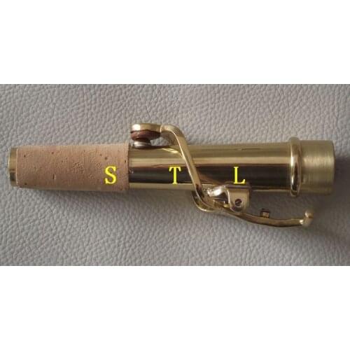 New Soprano saxophone neck gold lacquer 17mm