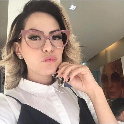 New Ladies Vintage Sexy Cat Optical Glasses Frame Female Brand Designer Spectacles Luxury Eyeglasses Frame Women Retro Eyewear