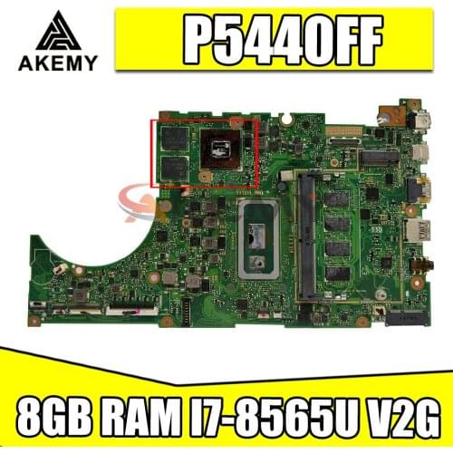 P5440FF original motherboard with 8GB RAM I7-8565U V2G For ASUS P5440 P5440F P5440FF laptop motherboard mainboard tested 100% ok