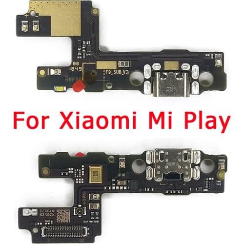 Original Charge Board for Xiaomi Mi Play Charging Port USB Plug PCB Dock Connector Flex Cable Replacement Spare Parts
