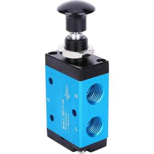 Air Valve Two Position Three way Hand Valve 1/4 Inch Pneumatic Components Machinery Parts 3R210-08