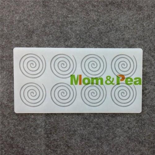 Mom&Pea CX001 High Quality 8-Whirlpool Shaped Silicone Mold Chocolate Mold Cake Decoration
