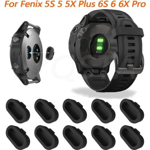 Smart watch 10X Watch Sensor Plug Anti-Dust Dustproof Cover Cap For Garmin Fenix 6S 6 6X Pro/5S 5 5X Plus Holder Retainer Rings