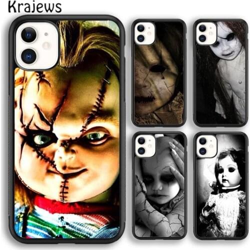Krajews Creepy Baby Doll Horror Soft Phone Case Cover For iPhone 5 SE 6s 7 8 plus X XR XS 11 12 pro max Samsung Galaxy S8 S9 S10
