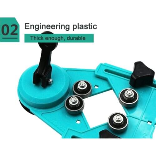 Drill Bit Tile Glass Hole Locator Saw Core Bit Guide Opening Adjustable 4-83mm AUG889