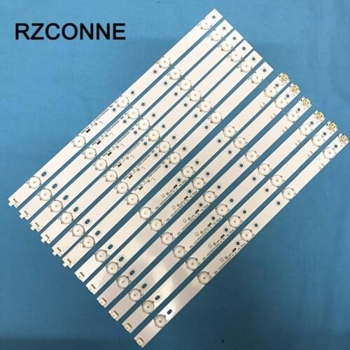 6set 40'' 775mm*17mm 10leds LED Backlight Lamps LED Strips w/ Optical Lens Fliter for TV Monitor Panel New