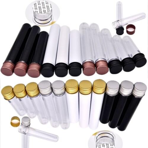 10ml 20ml 30ml 24pcs PET Tube With Aluminum Cap Mask Tube Bottle Personal Care Container Bath Salt Bottles Storage Tube Bottles