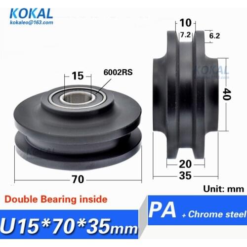 [U1570-35] high loading 2PCS Sliding Barn Door Wheel Roller Pulley for Wardrobe Closet Cabinet Window Hardware Accessory